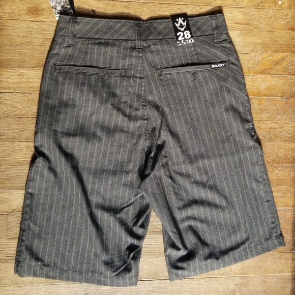 Rusty Pinstriped Shorts Size 28 NWT Walkshort - Picture 2 of 7